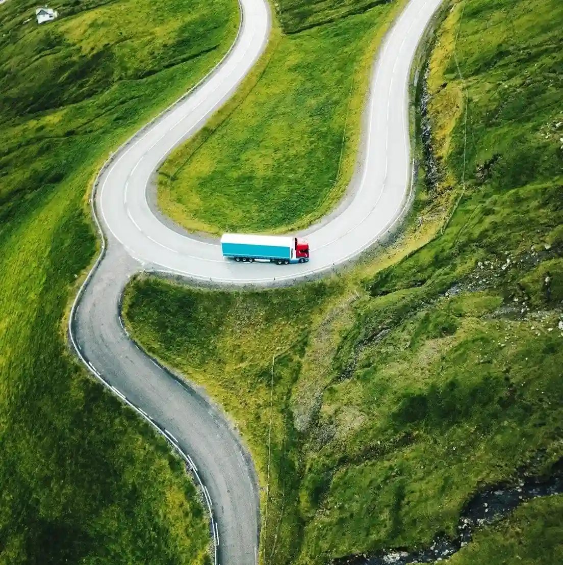 Camion montagnes