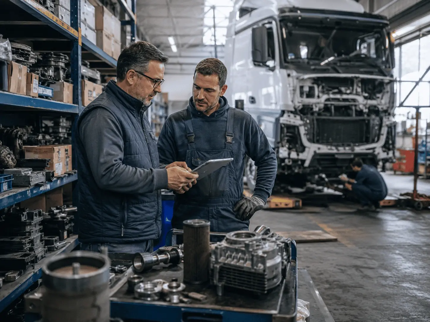Rentabilité atelier poids lourds